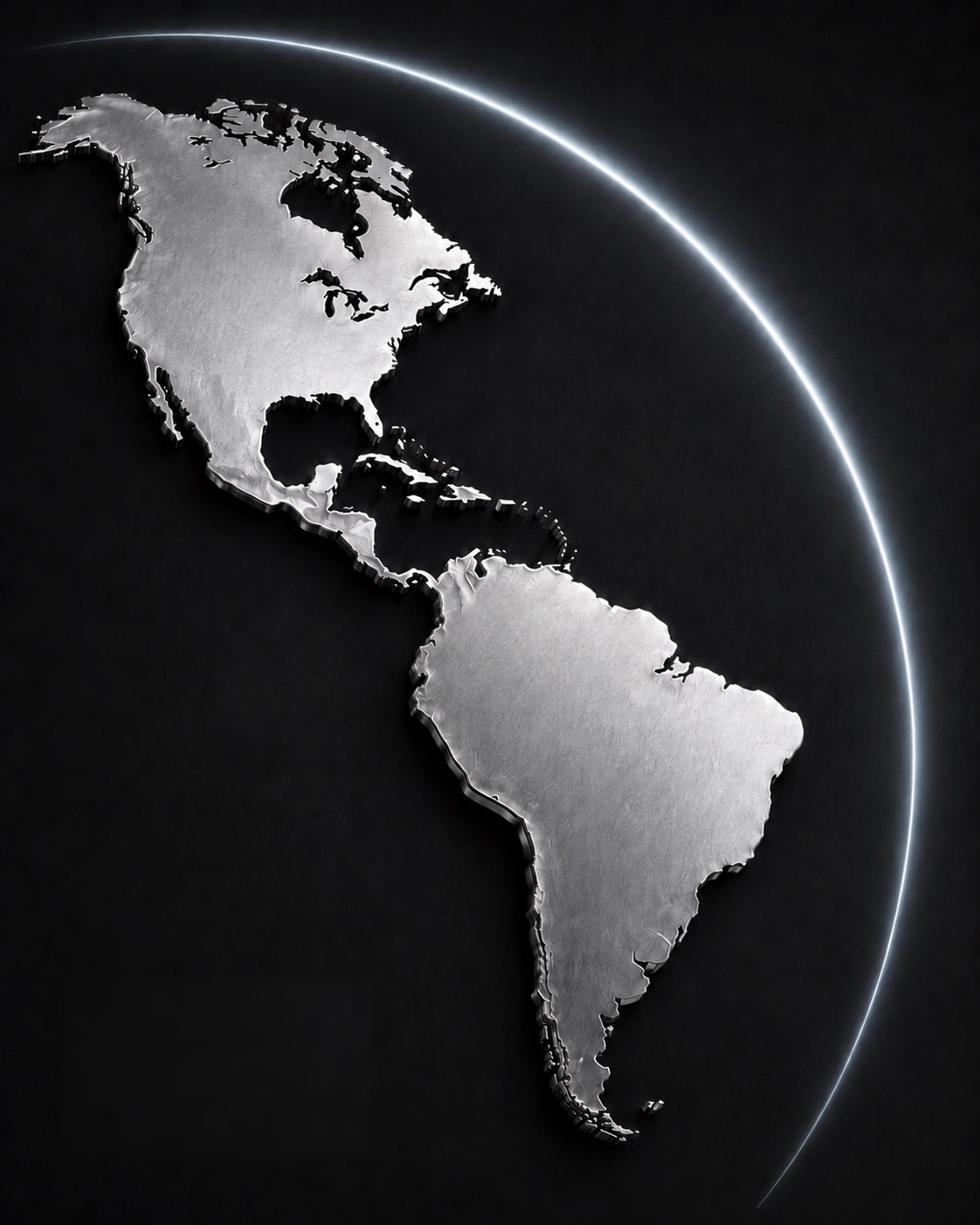 Map of the Americas